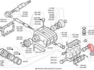 Codo aspiración curvo Ø40 RS X 1" 3/4 - Despiece Bomba P93/P123/P186