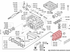Culata DX 1603.030 – Despiece Bomba P186